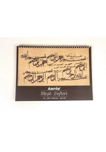 Karin Çizgisiz Meşk Defteri 115 gr. A4 80 Yaprak