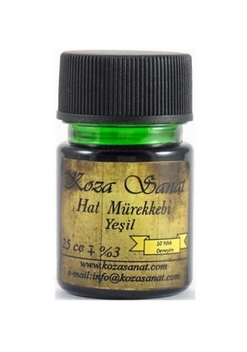 Koza Hat Mürekkebi 25 cc. YEŞİL