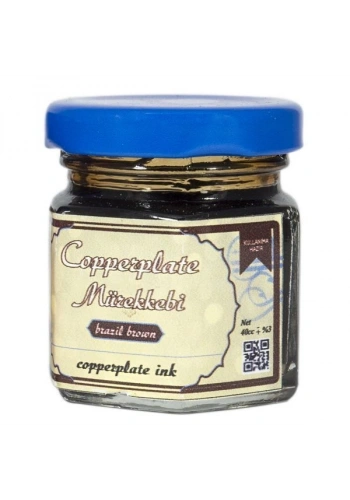 Koza Copperplate Mürekkebi 40 cc. KAHVERENGİ (BRASIL BROWN)