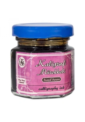 Koza Kaligrafi Mürekkebi 40 cc. KAHVERENGİ (BRASIL BROWN)