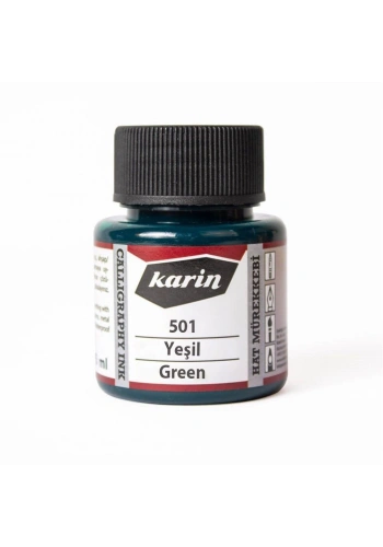 Karin Hat Mürekkebi 45 ml. 501 Yeşil