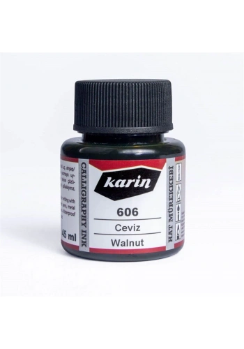 Karin Hat Mürekkebi 45 ml. 606 Ceviz
