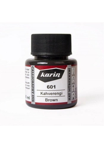 Karin Hat Mürekkebi 45 ml. 601 Kahverengi