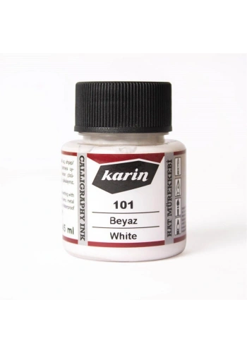 Karin Hat Mürekkebi 45 ml. 101 Beyaz