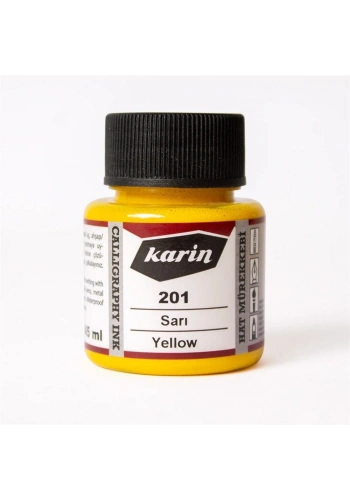 Karin Hat Mürekkebi 45 ml. 201 Sarı