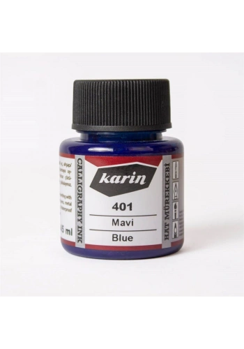 Karin Hat Mürekkebi 45 ml. 401 Mavi