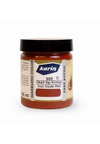 Karin Ebru Boyası 105 ml. 605 Aşı Kırmızı
