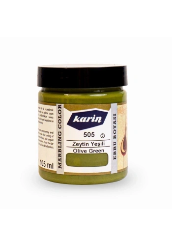 Karin Ebru Boyası 105 ml. 505 Zeytin Yeşili