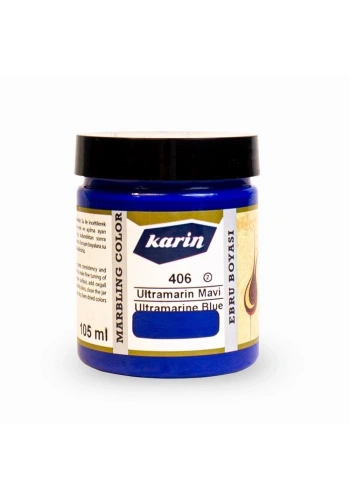 Karin Ebru Boyası 105 ml. 406 Ultramarine Mavi