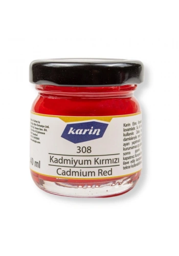 Karin Ebru Boyası 40 ml. 308 Cadmium Kırmızı