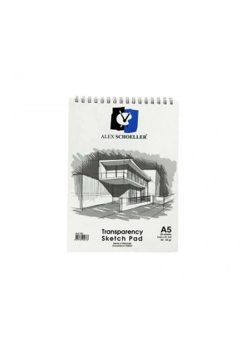 Alex Schoeller Transparency Sketch Pad Eskiz Bloğu 50/55 gr. A5 30 yaprak