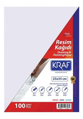 Kraf Resim Kağıdı 25x35 cm. 100lü Paket