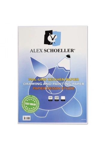 Alex Schoeller College Resim Kağıdı 35x50 cm. 120 gr. 20li Paket