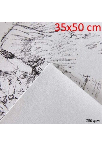 Canson 1557 Resim Çizim Kağıdı 200 gr. 35x50 cm. 10lu Paket