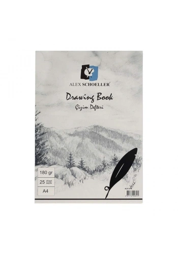 Alex Schoeller Drawing Book Eskiz Çizim Defteri 180 gr. A4 25 yp.