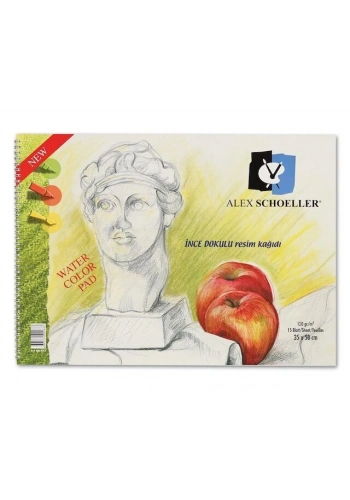 Alex Schoeller Resim ve Eskiz Çizim Defteri 120 gr. 35x50 cm. 15 yp.
