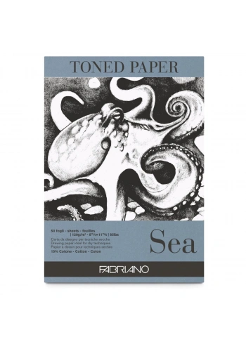 Fabriano Toned Paper Sea Eskiz Çizim Defteri Deniz Rengi 120 gr. A3 50 yaprak