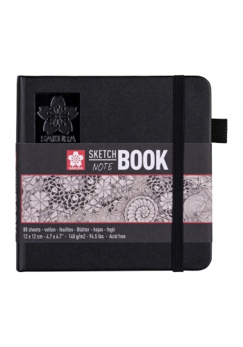 Sakura Sketchbook Sert Kapak Eskiz Çizim Defteri Ivory (Fildişi) Kağıt 140 gr. 12x12 cm. 80 yaprak