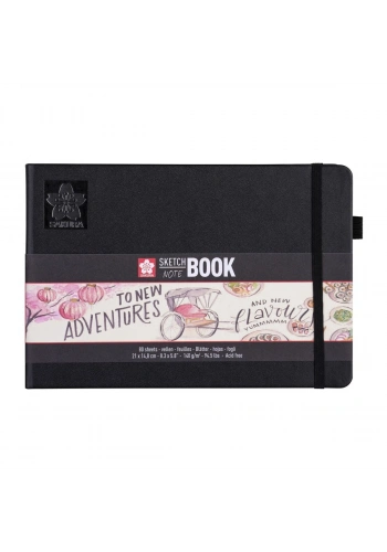 Sakura Sketchbook Sert Kapak Eskiz Çizim Defteri Ivory (Fildişi) Kağıt 140 gr. 15x21 cm. 80 yaprak