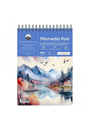 Schoellershammer Mix Media Pad Çok Amaçlı Eskiz Çizim Defteri 165 gr. A5 25 yaprak