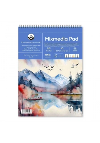 Schoellershammer Mix Media Pad Çok Amaçlı Eskiz Çizim Defteri 165 gr. A3 25 yaprak
