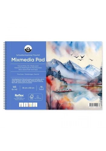 Schoellershammer Mix Media Pad Çok Amaçlı Eskiz Çizim Defteri 165 gr. 35x50 cm. 15 yaprak