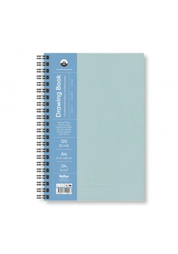 Schoellershammer Drawing Pad Sert Kapak Eskiz Çizim Defteri 120 gr. A4 54 yaprak TURKUAZ