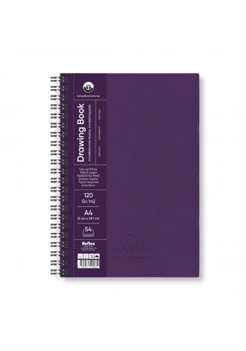 Schoellershammer Drawing Pad Sert Kapak Eskiz Çizim Defteri 120 gr. A4 54 yaprak MOR