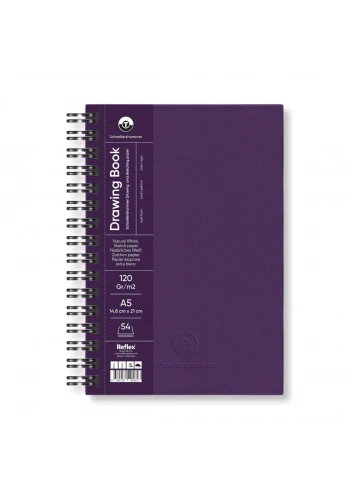 Schoellershammer Drawing Pad Sert Kapak Eskiz Çizim Defteri 120 gr. A5 54 yaprak MOR