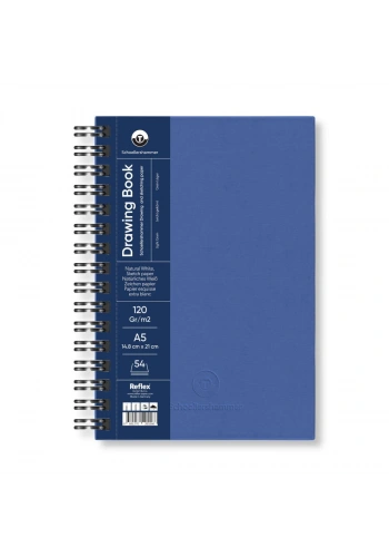 Schoellershammer Drawing Pad Sert Kapak Eskiz Çizim Defteri 120 gr. A5 54 yaprak MAVİ