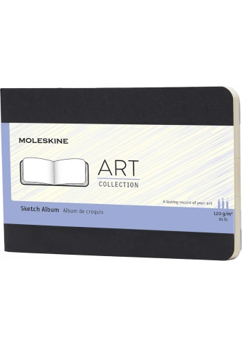 Moleskine Art Sketch Album Eskiz Çizim Defteri 9x14 cm. 120 gr. 72 Sayfa Siyah