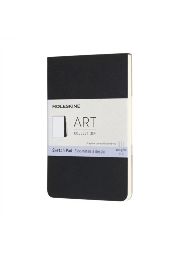 Moleskine Art Sketchbook Yumuşak Kapak Eskiz Çizim Defteri 9x14 cm. 120 gr. 48 Sayfa Siyah