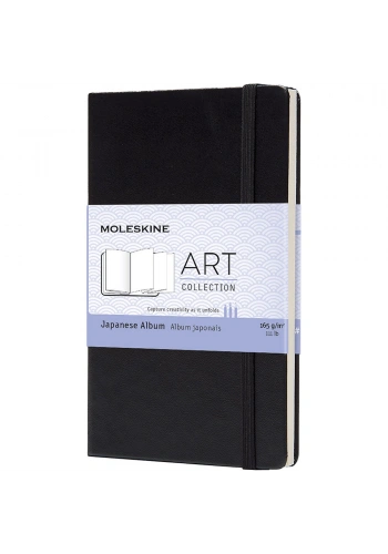 Moleskine Art Collection Japanese Album Katlanır Eskiz Çizim Defteri 9x14 cm. 165 gr. 60 Sayfa Siyah