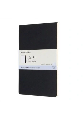 Moleskine Art Sketchbook Yumuşak Kapak Eskiz Çizim Defteri 13x21 cm. 120 gr. 48 Sayfa Siyah