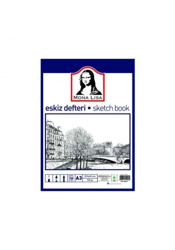 Südor Mona Lisa Eskiz Çizim Defteri (Sketch Book) A3 120 gr. 50 yp.