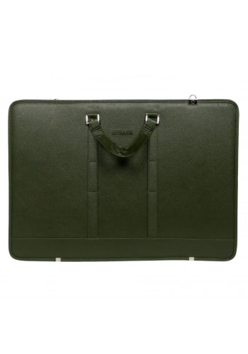 Bback Deri Körüklü Proje Resim Çantası 40x55 cm. HAKİ YEŞİL