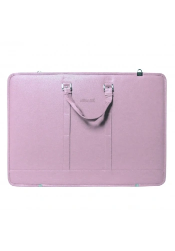 Bback Deri Körüklü Proje Resim Çantası 40x55 cm. PASTEL LİLA