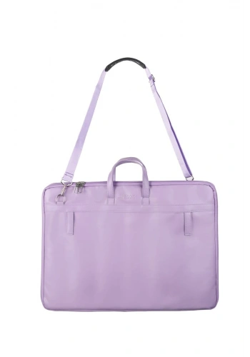 BBack Deri Proje Resim Çantası 40x55 cm. PASTEL LİLA