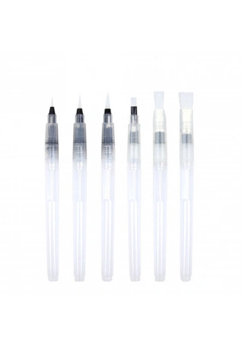 Waterbrush Su Hazneli Fırça Seti 6 Farklı Kalınlık