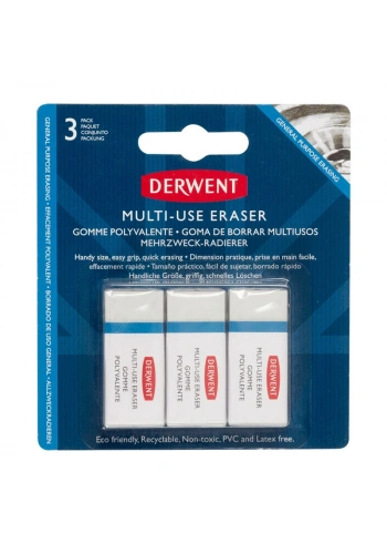 Derwent Çok Amaçlı Silgi 3lü Blister