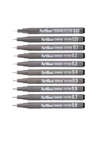 Artline Drawing System Teknik Çizim Kalemi Seti 10lu