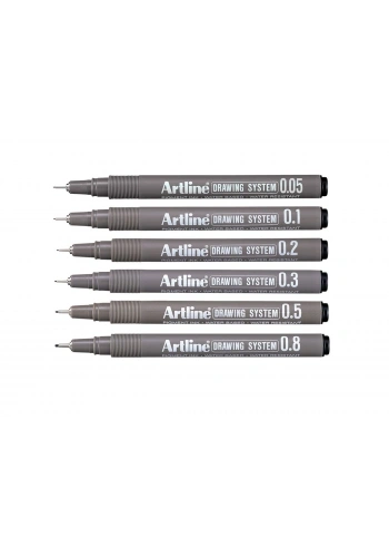 Artline Drawing System Teknik Çizim Kalemi Seti 6lı