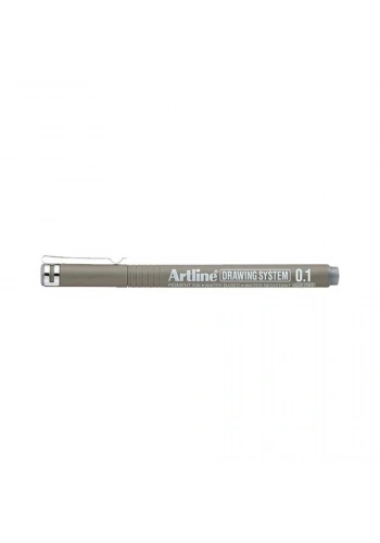 Artline Drawing System Teknik Çizim Kalemi 0.1 mm. Grey