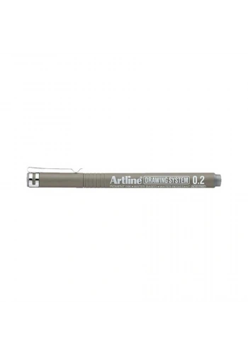 Artline Drawing System Teknik Çizim Kalemi 0.2 mm. Grey