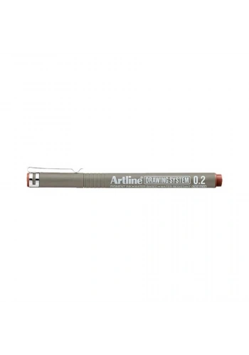Artline Drawing System Teknik Çizim Kalemi 0.2 mm. Sepia