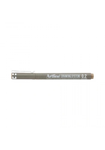 Artline Drawing System Teknik Çizim Kalemi 0.2 mm. Pale Brown