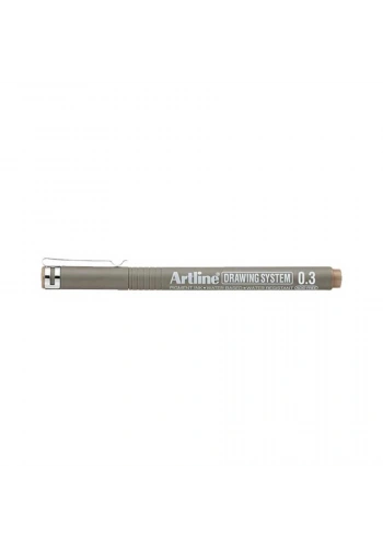 Artline Drawing System Teknik Çizim Kalemi 0.4 mm. Pale Brown