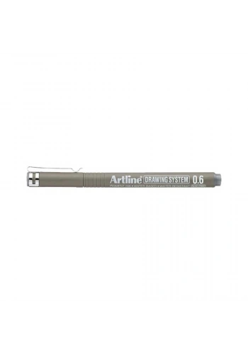 Artline Drawing System Teknik Çizim Kalemi 0.6 mm. Grey