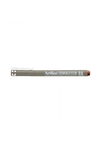 Artline Drawing System Teknik Çizim Kalemi 0.6 mm. Sepia