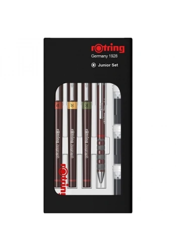 Rotring Isograph Rapido Kalemi Seti Junior Set (0.1-0.2-0.3 mm.) + 0.5 Tikky Versatil Kalem